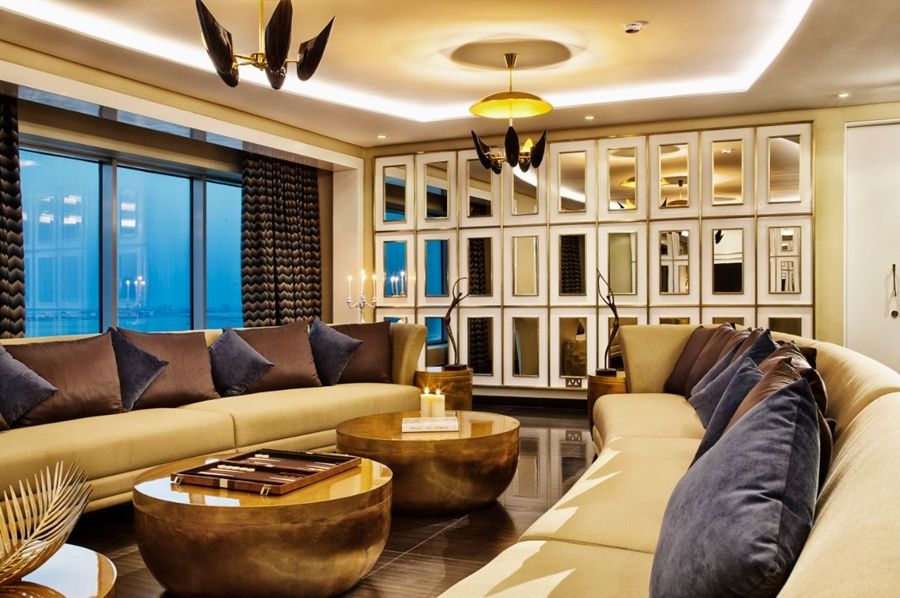 The Domain Bahrain Hotel And Spa - Adults Friendly 16 Years Plus マナーマ エクステリア 写真 The living room of a 3-bedroom apartment